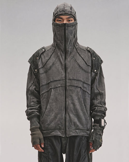 Wasteland Detachable-Shoulder Hoodie
