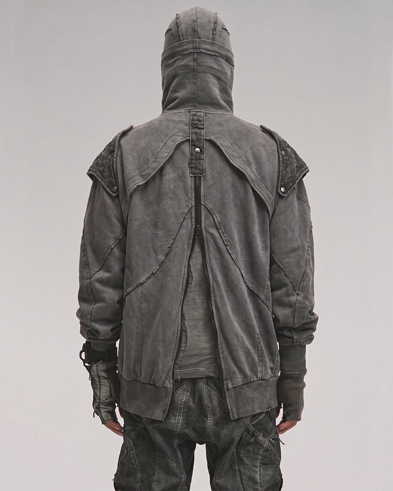 Wasteland Detachable-Shoulder Hoodie