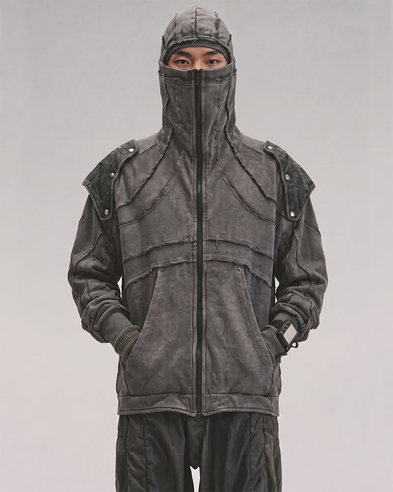 Wasteland Detachable-Shoulder Hoodie