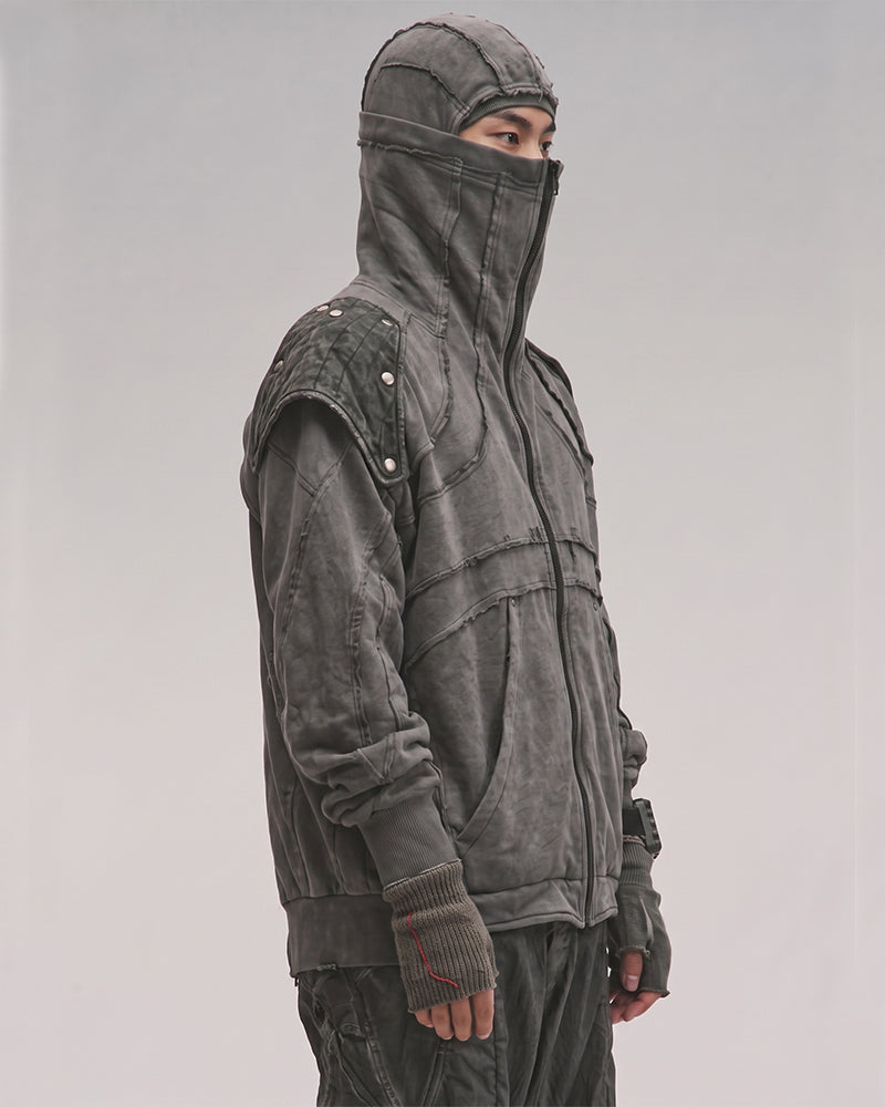 Wasteland Detachable-Shoulder Hoodie