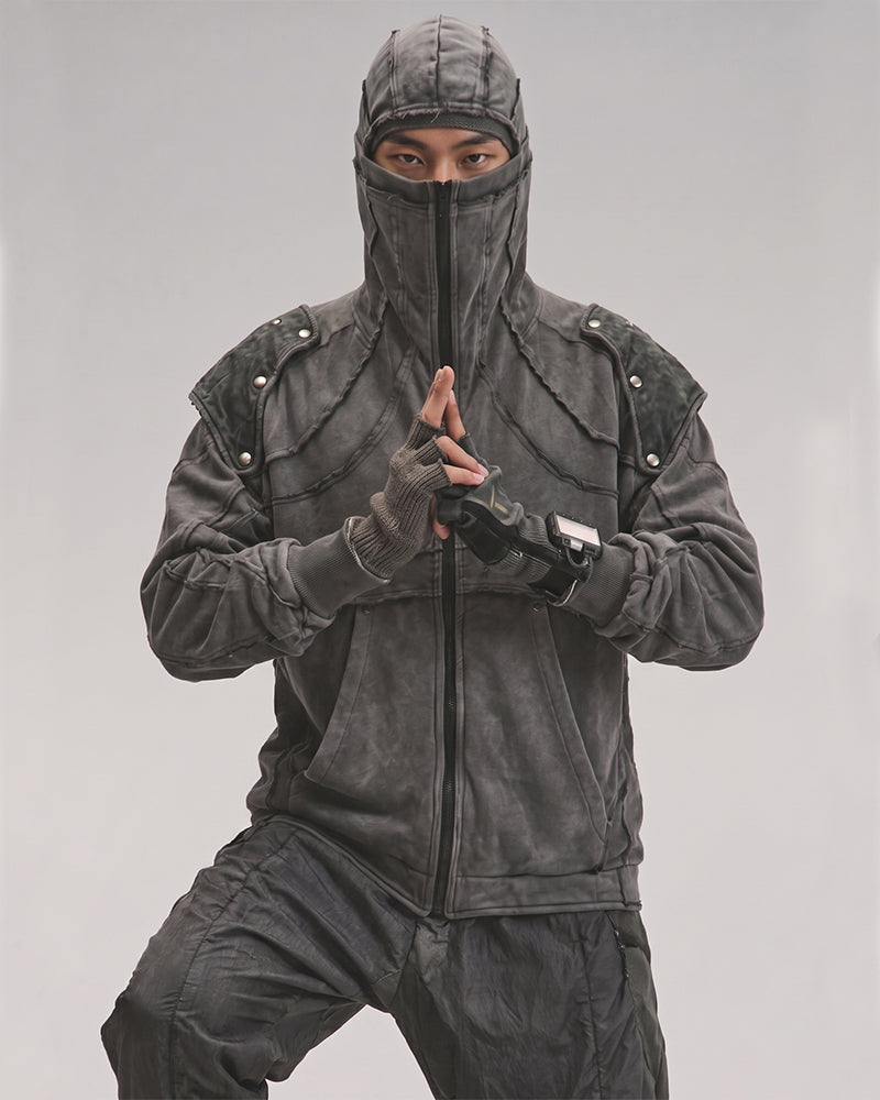 Wasteland Detachable-Shoulder Hoodie