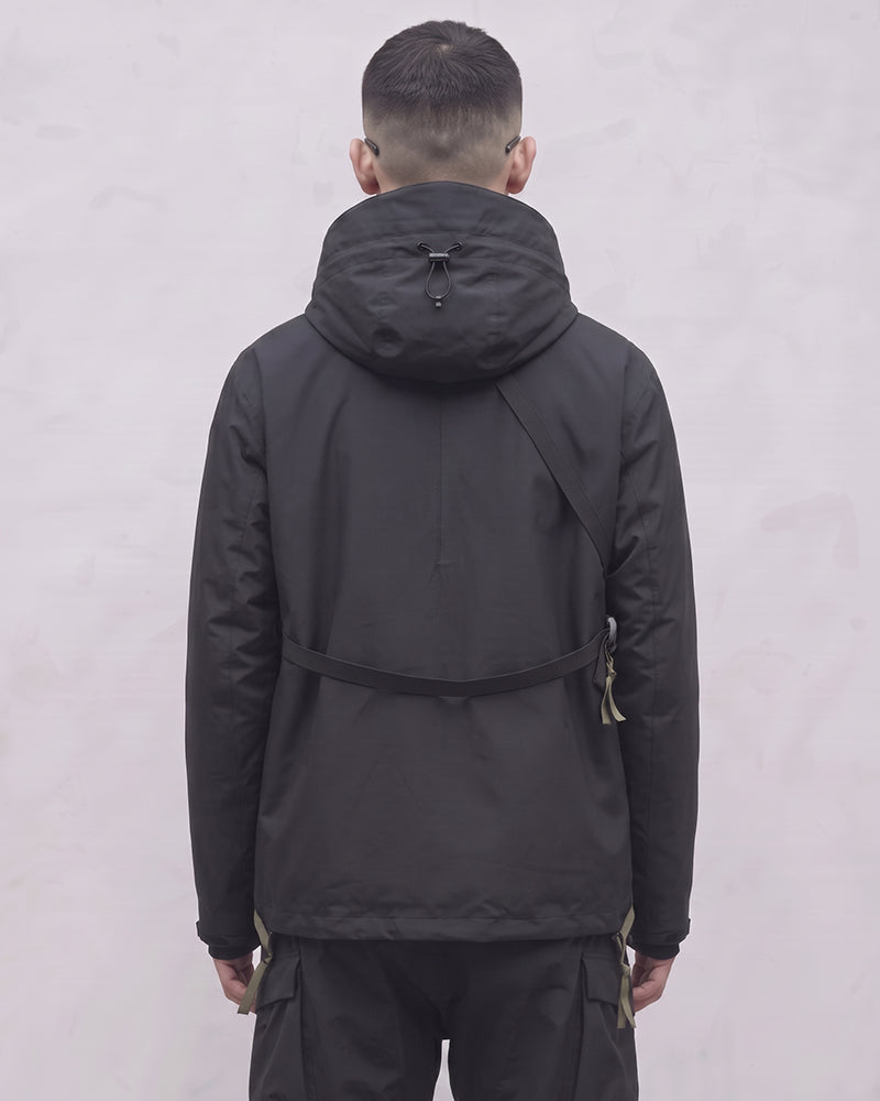 Water-Repellent Stand-Collar Hooded Jacket