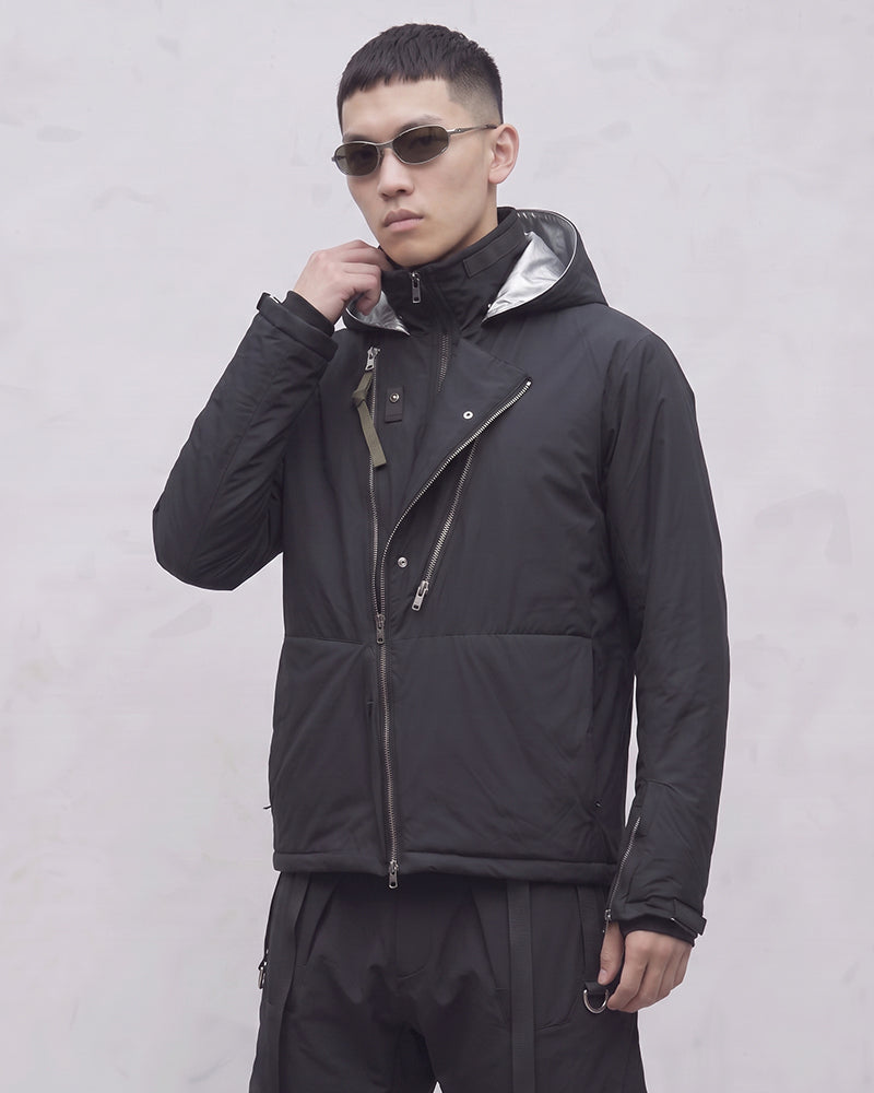 Water-Repellent Stand-Collar Hooded Jacket