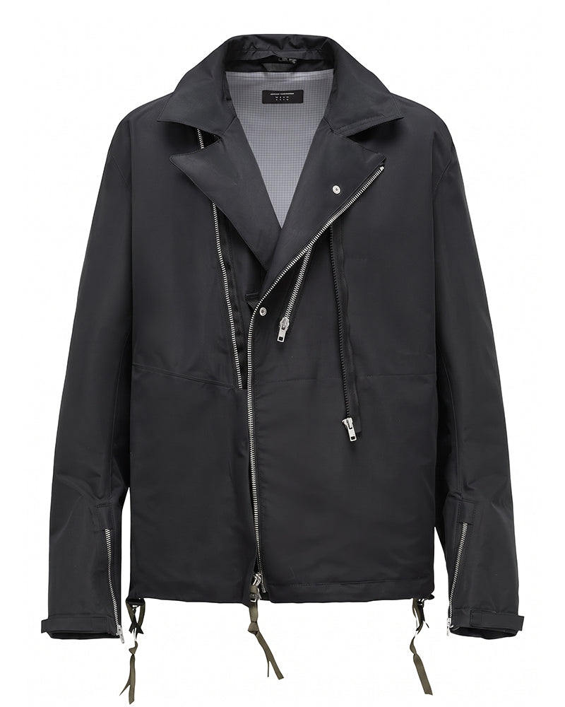 Water-Repellent Stand-Collar Hooded Jacket