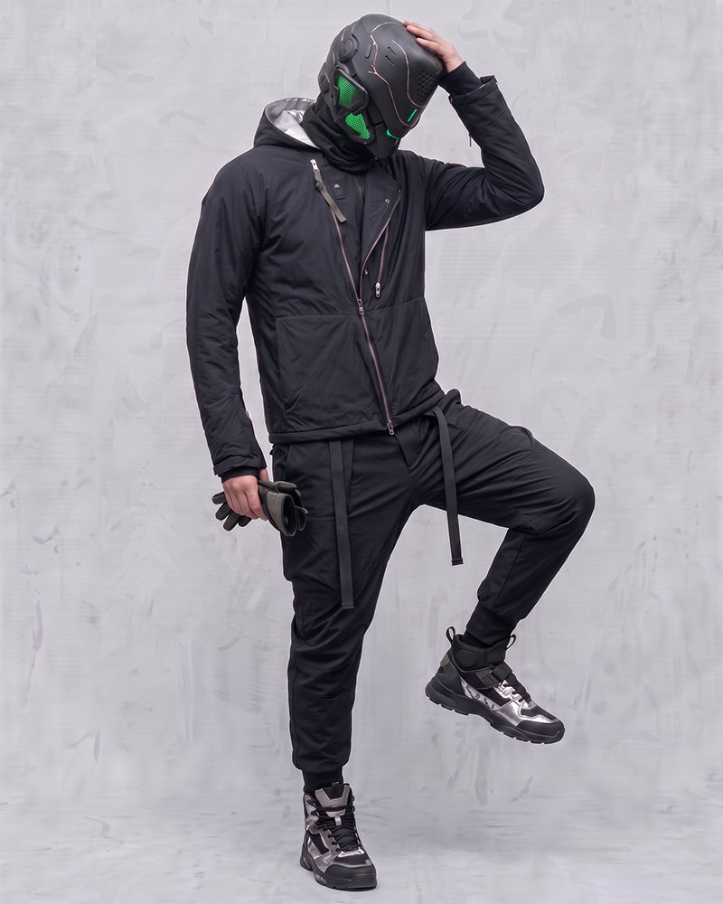 Water-Repellent Stand-Collar Hooded Jacket