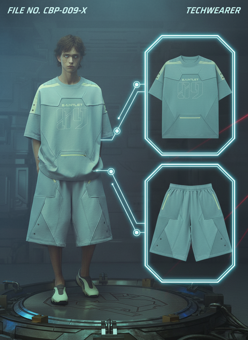CBP-009-X｜Cyberpunk Techwear Set Top / Bottom