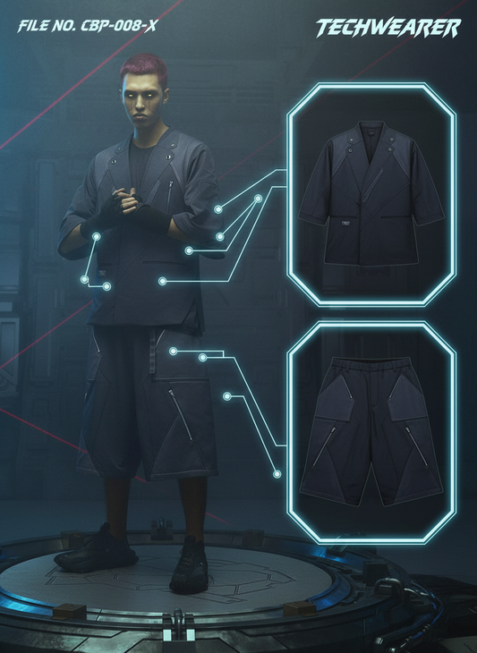CBP-008-X｜Cyberpunk Techwear Set Top / Bottom