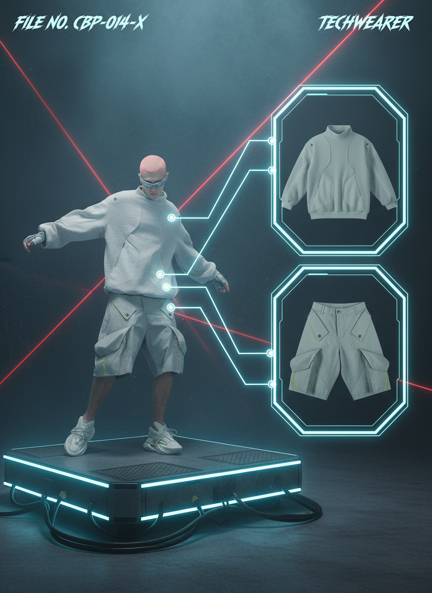 CBP-014-X｜Cyberpunk Techwear Set Top / Bottom