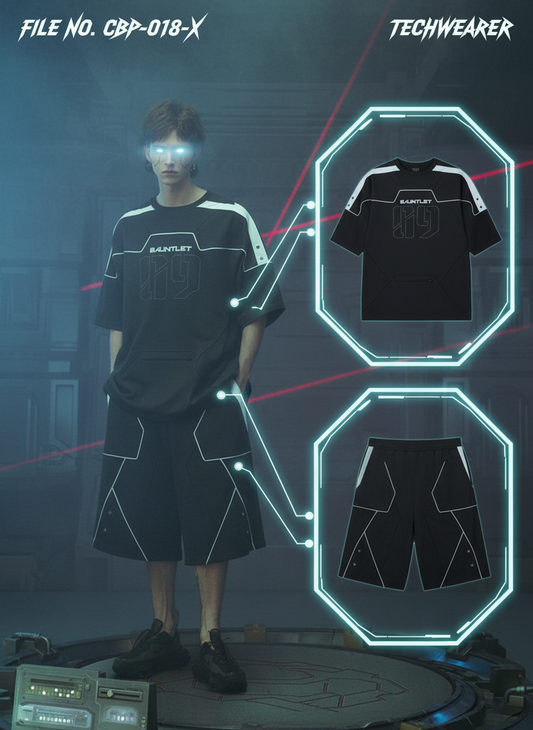 CBP-018-X｜Cyberpunk Techwear Set Top / Bottom