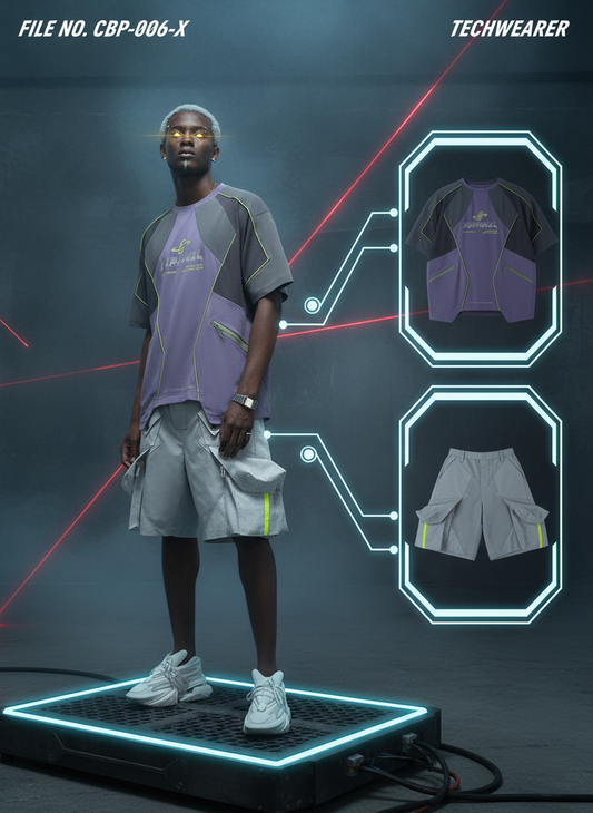 CBP-006-X｜Cyberpunk Techwear Set Top / Bottom