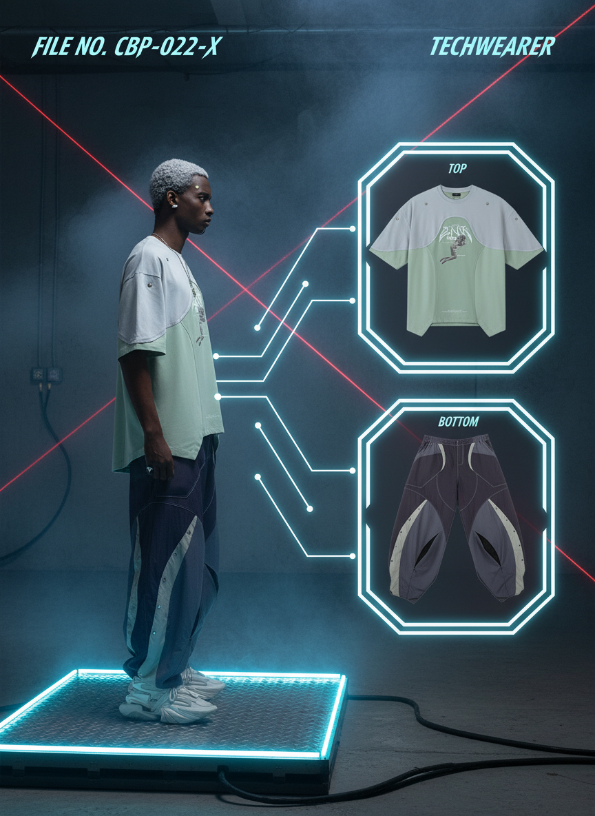 CBP-022-X｜Cyberpunk Techwear Set Top / Bottom
