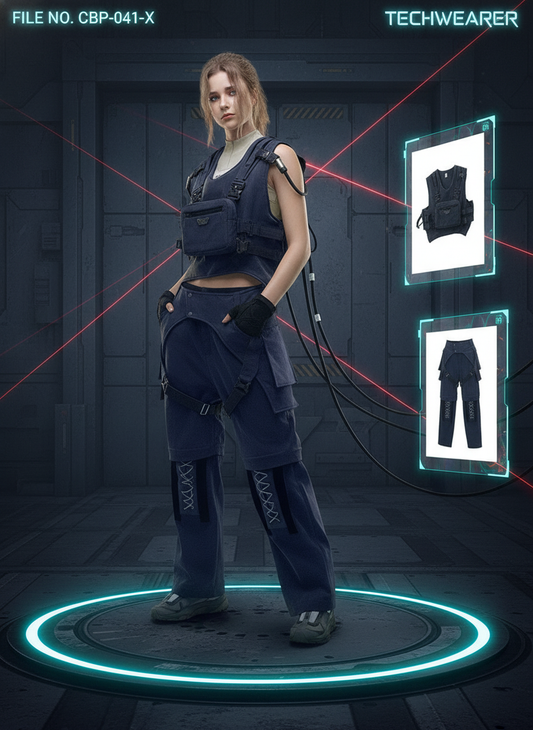 CBP-041-X｜Cyberpunk Techwear Set Top / Bottom