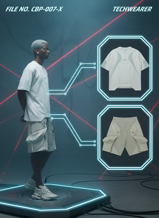 CBP-007-X｜Cyberpunk Techwear Set Top / Bottom