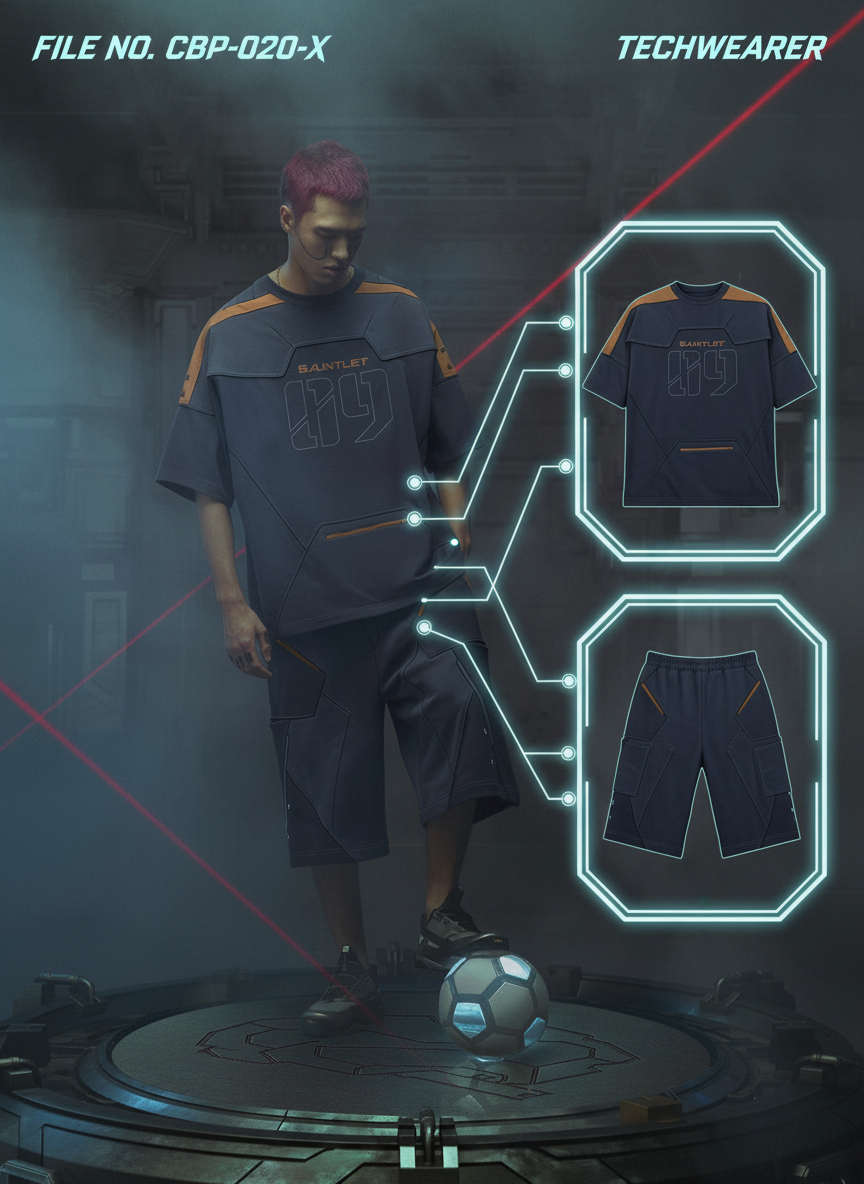 CBP-020-X｜Cyberpunk Techwear Set Top / Bottom
