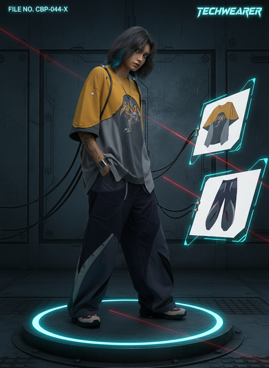 CBP-044-X｜Cyberpunk Techwear Set Top / Bottom