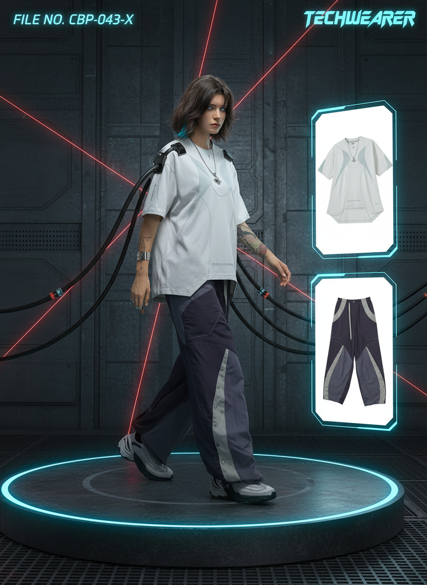 CBP-043-X｜Cyberpunk Techwear Set Top / Bottom