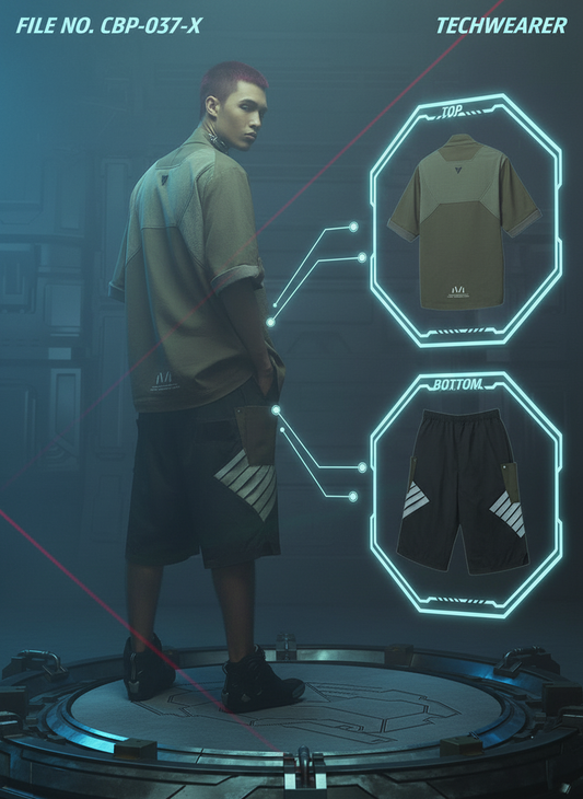 CBP-037-X｜Cyberpunk Techwear Set Top / Bottom
