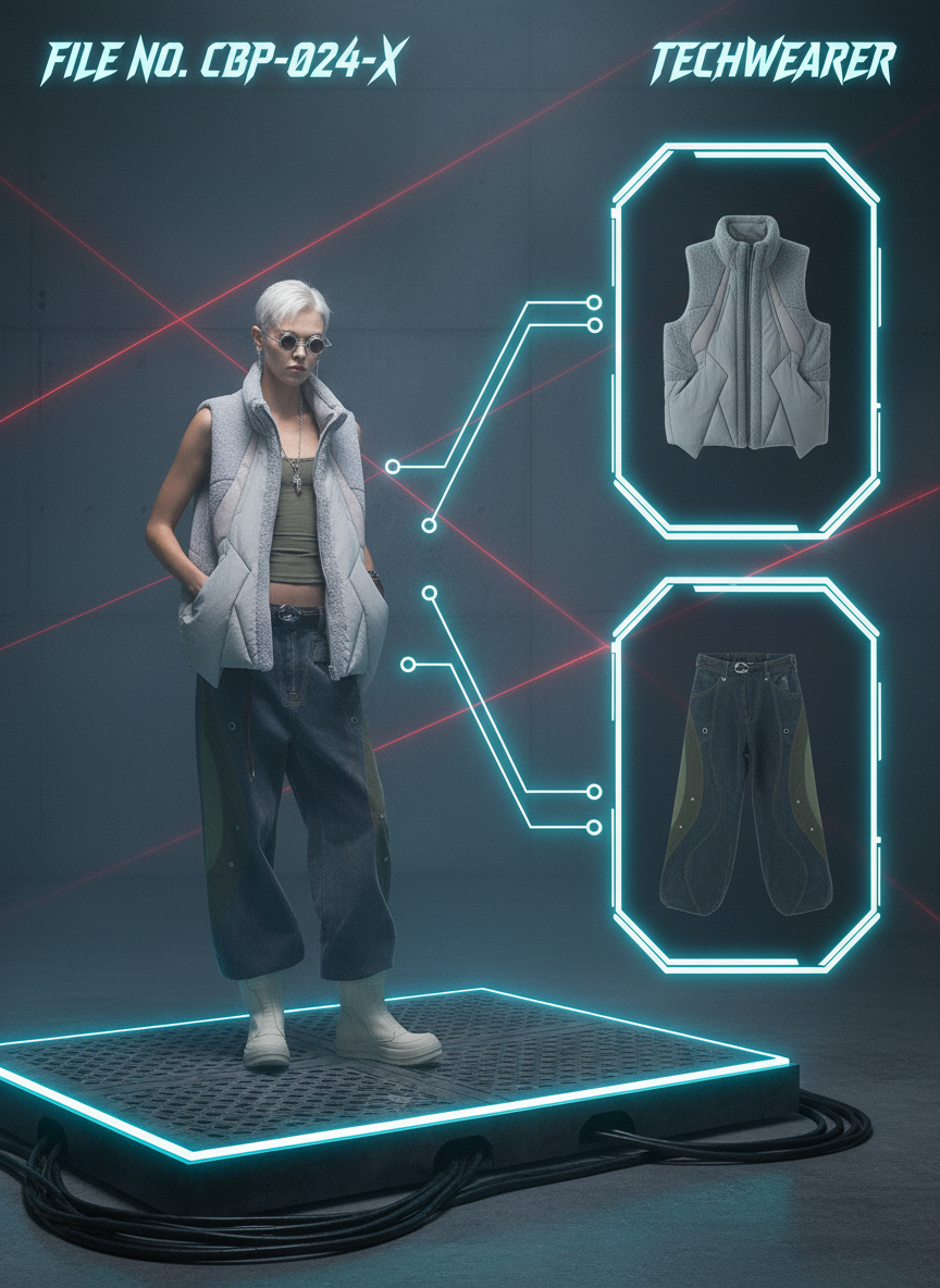 CBP-024-X｜Cyberpunk Techwear Set Top / Bottom