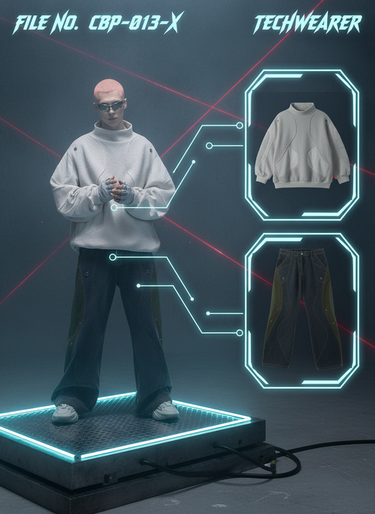 CBP-013-X｜Cyberpunk Techwear Set Top / Bottom