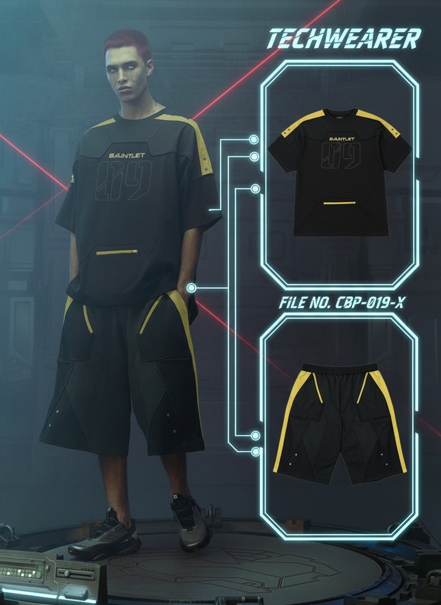 CBP-019-X｜Cyberpunk Techwear Set Top / Bottom