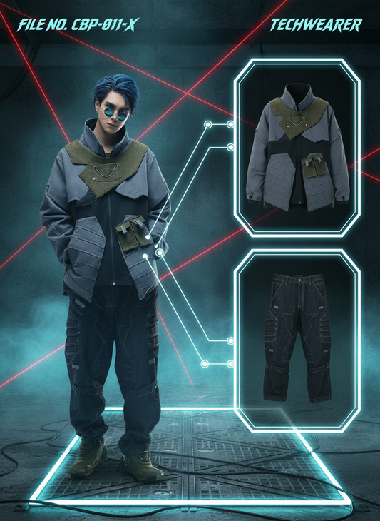 CBP-011-X｜Cyberpunk Techwear Set Top / Bottom