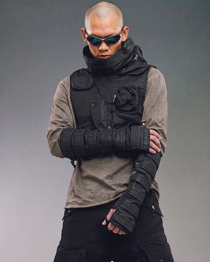 Wasteland Darkwear Waxed Cotton Arm Sleeves