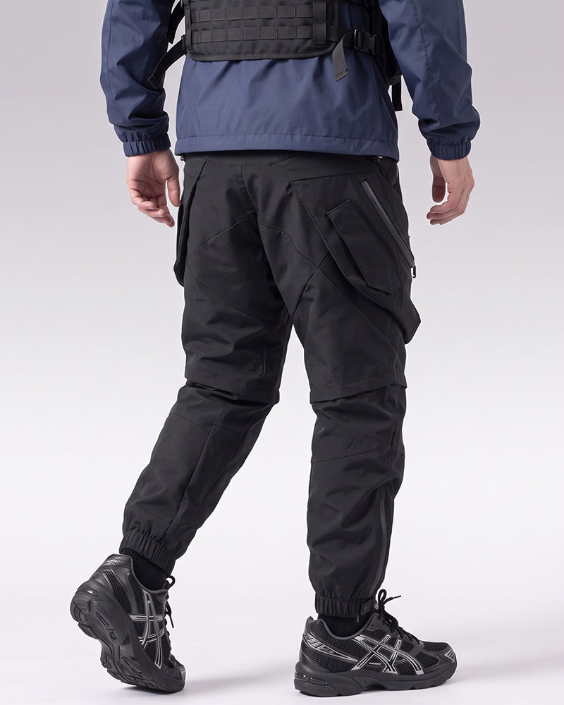 Functional Deconstructed Patchwork Zippered Cargo Pants