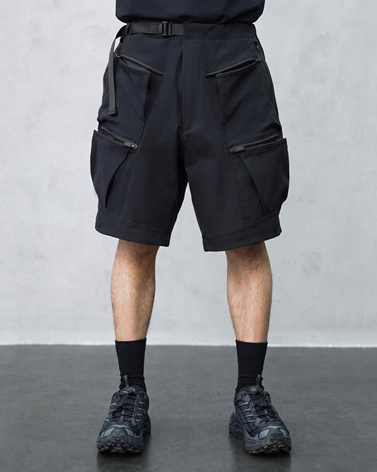 Multi-Pocket Water-Repellent Techwear Cargo Shorts