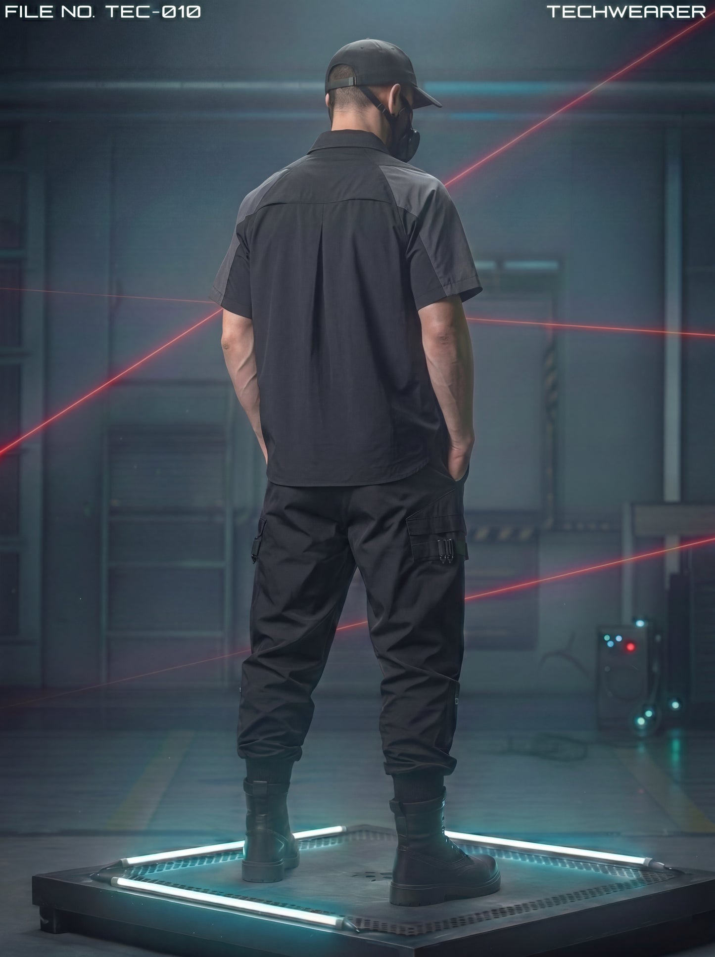 TEC-010｜Cyberpunk Tactical Techwear Set Top / Bottom