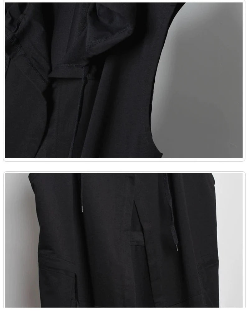 Black Sleeveless Ninja Costume Vest