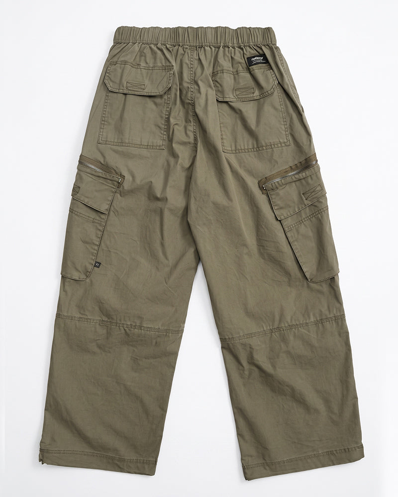 Zippered Multi‑Pocket Cargo Pants