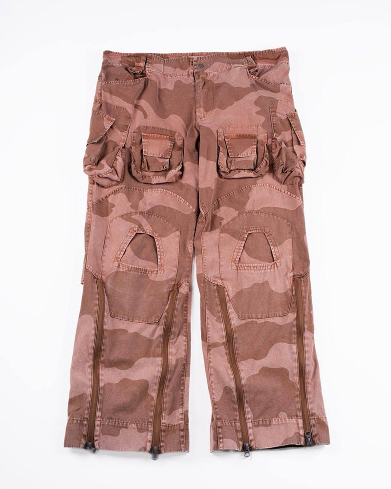 Tactical Camo Multi-Zip Cargo Pants