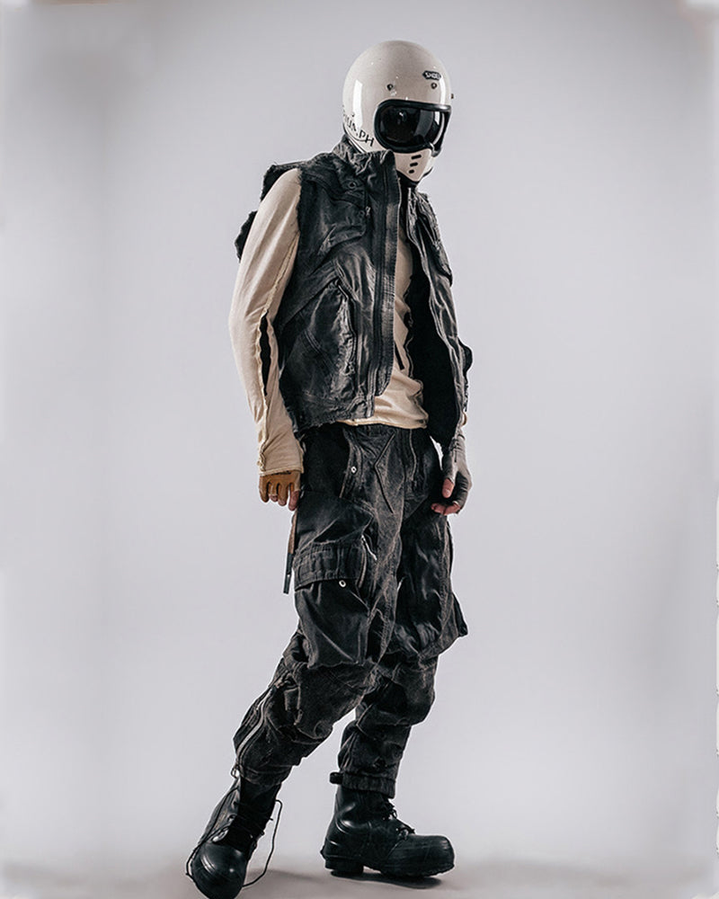 Post-Apocalyptic Distressed Wasteland Tactical Cargo Pants