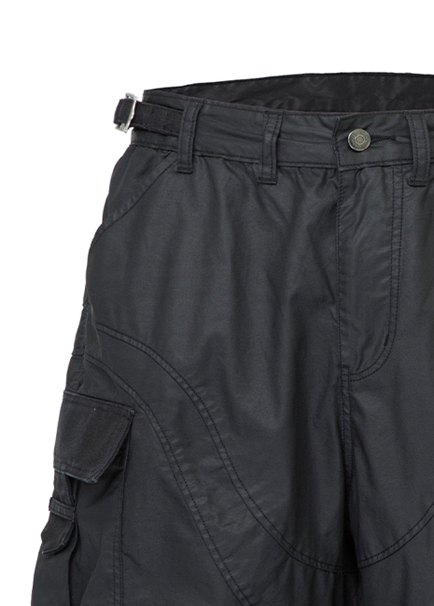 Spliced Big Pocket Waxed Shorts