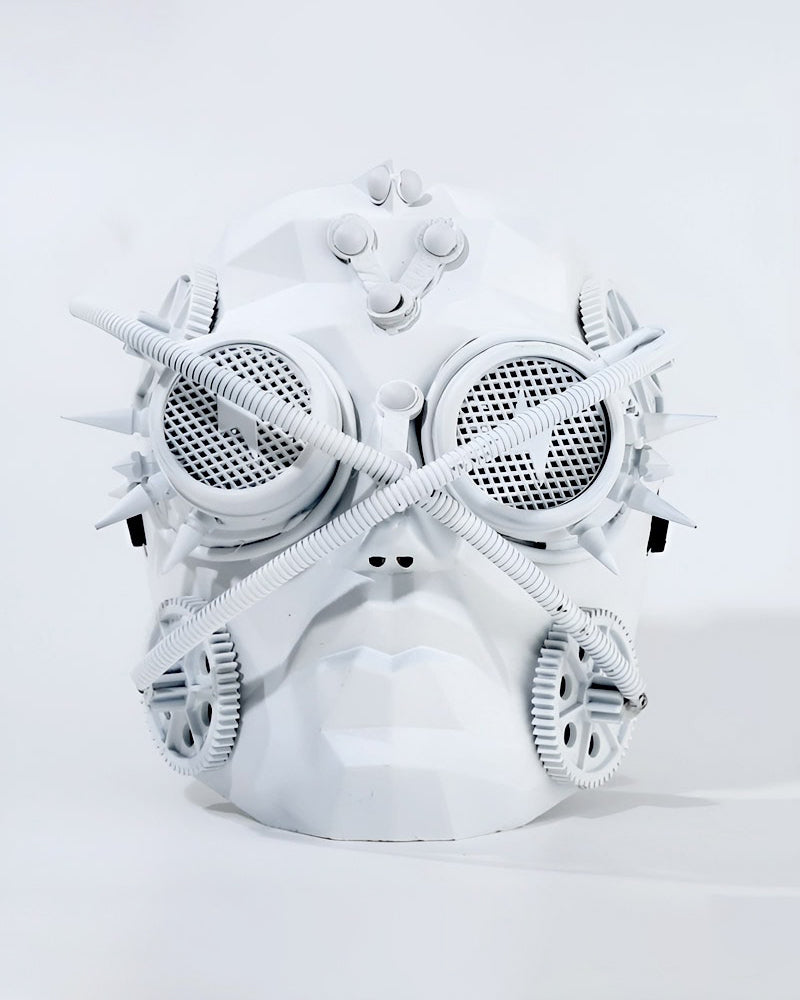 Futuristic Mechanical Rivet Mask