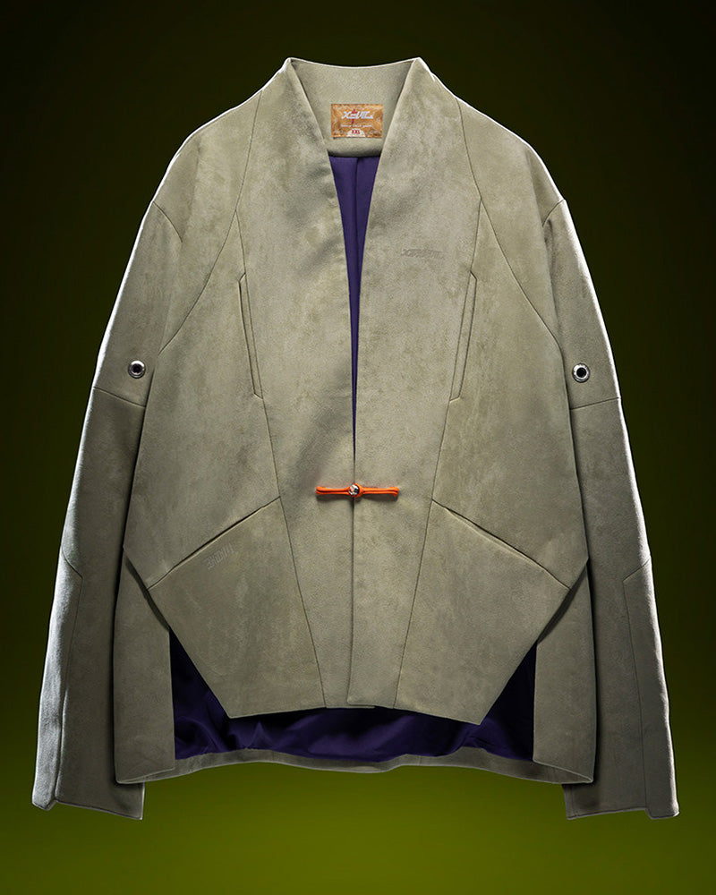 Cyberpunk Outfits Unisex Suede Minimalist Future Jacket