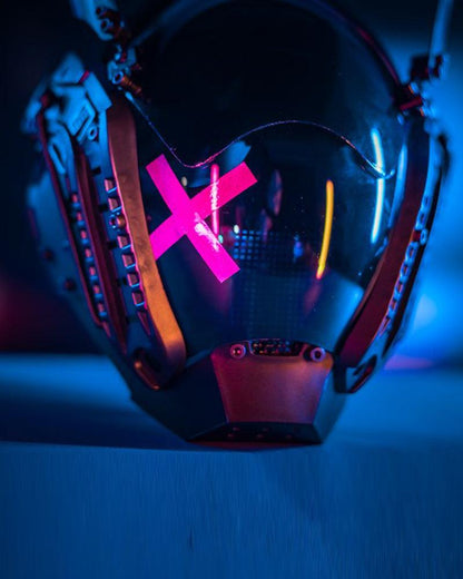 Futuristic Wing Cyberpunk Helmet Mask
