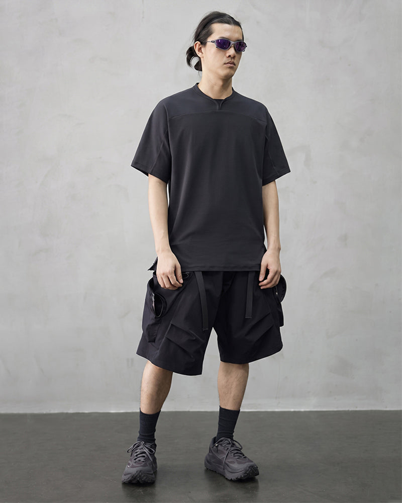 Multi-Pocket Water-Repellent Techwear Shorts