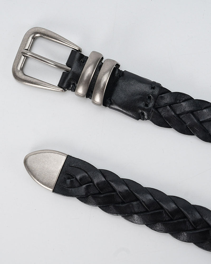 Modern Japanese Woven Leather Belt