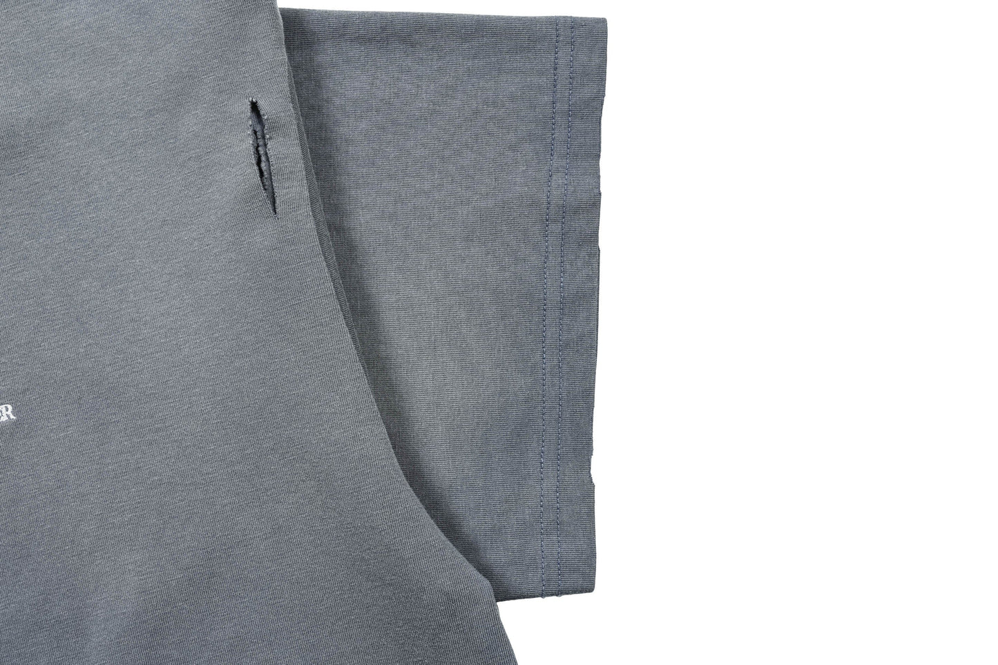 Washed Ripped Gradient T-Shirt Blue