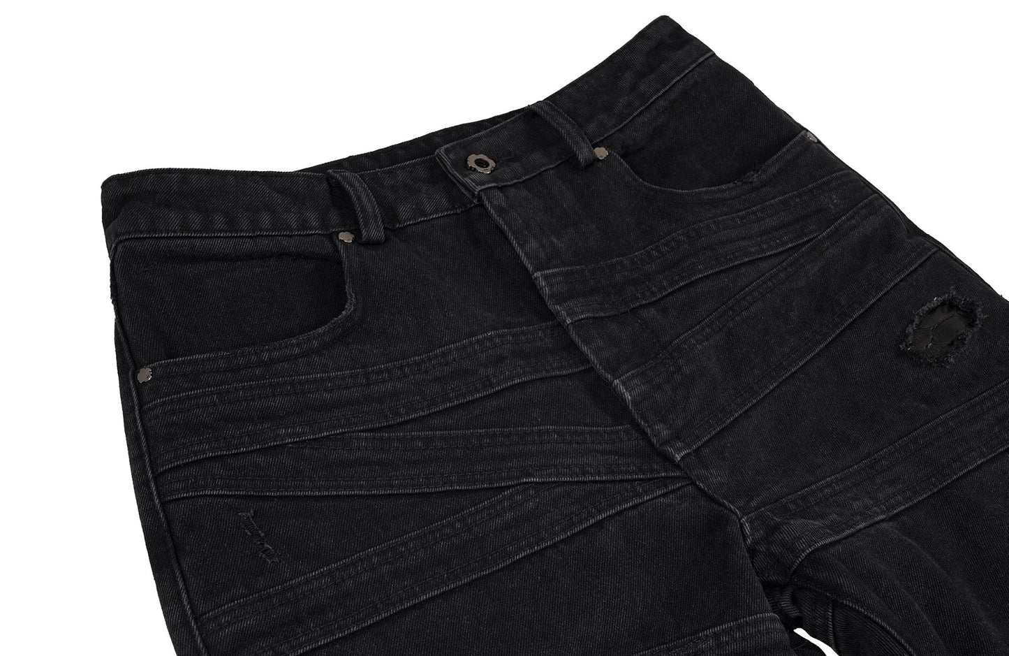 Serpent Skin Distressed Jeans