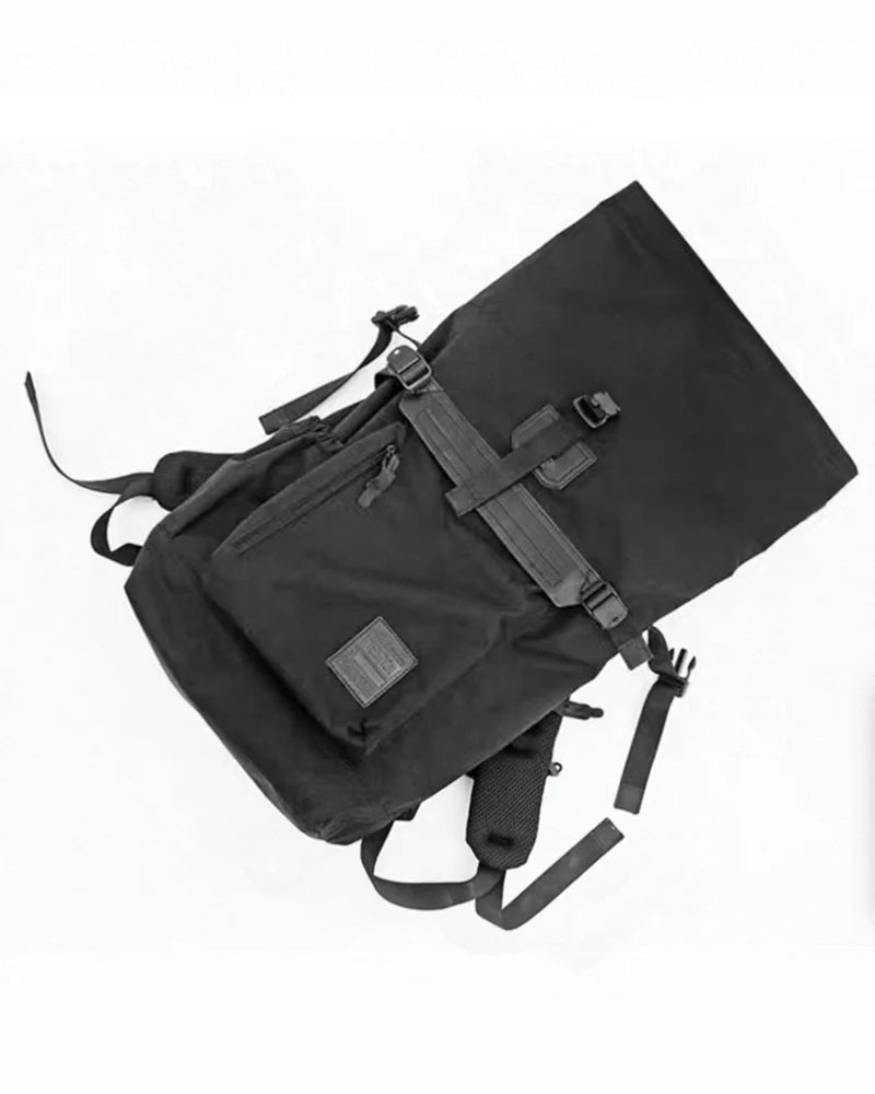 Techwear Roll-Top Tactical Backpack