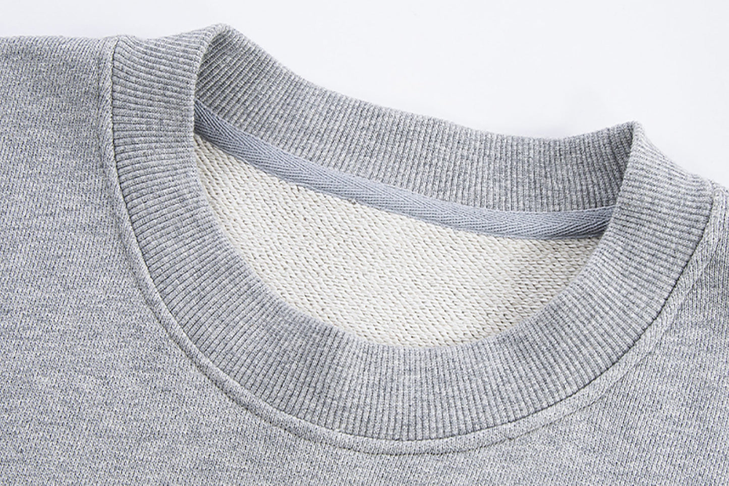 Pleated Panel Logo Embroidery Sweatshirt