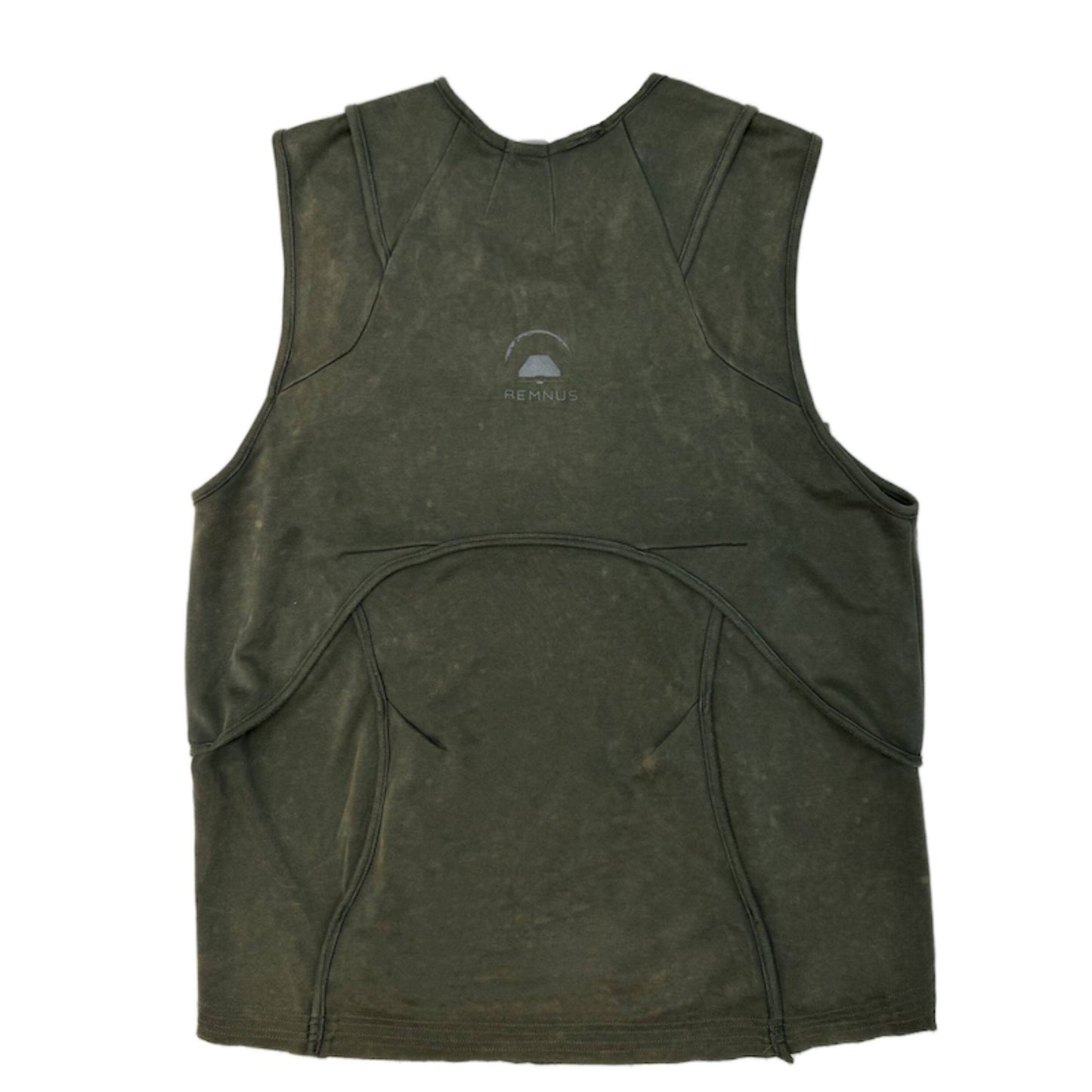 Dune Wasteland Deconstructed Splicing Sleeveless T-Shirt