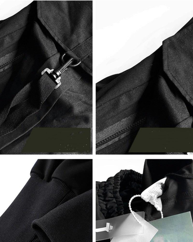 Ninja Techwear Black Cargo Pants