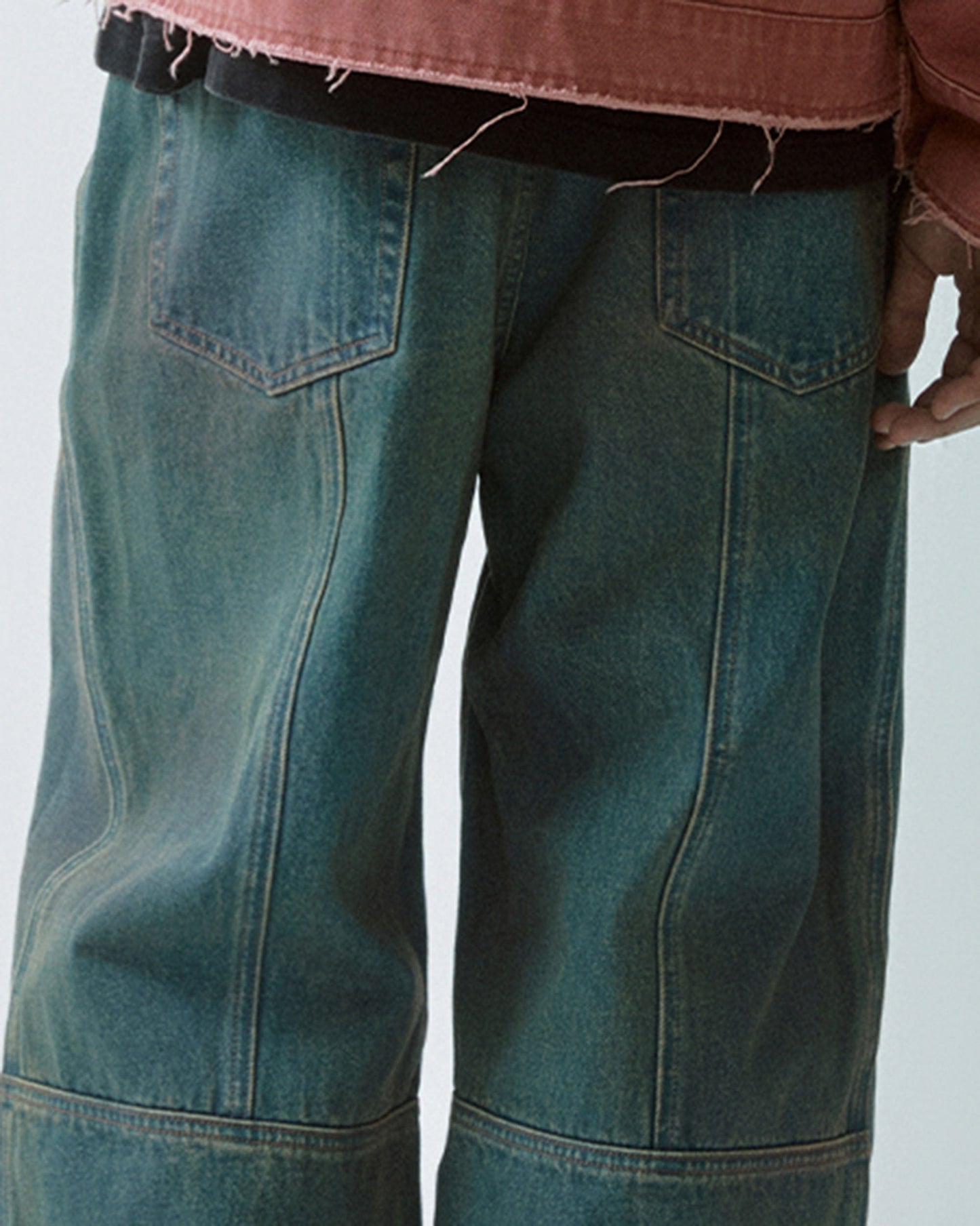 Deconstructed Washed Pants