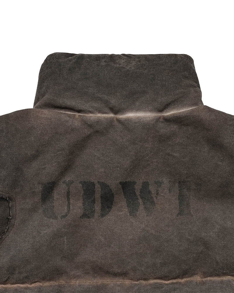 Distressed Wanderer Patchwork Padded Jacket