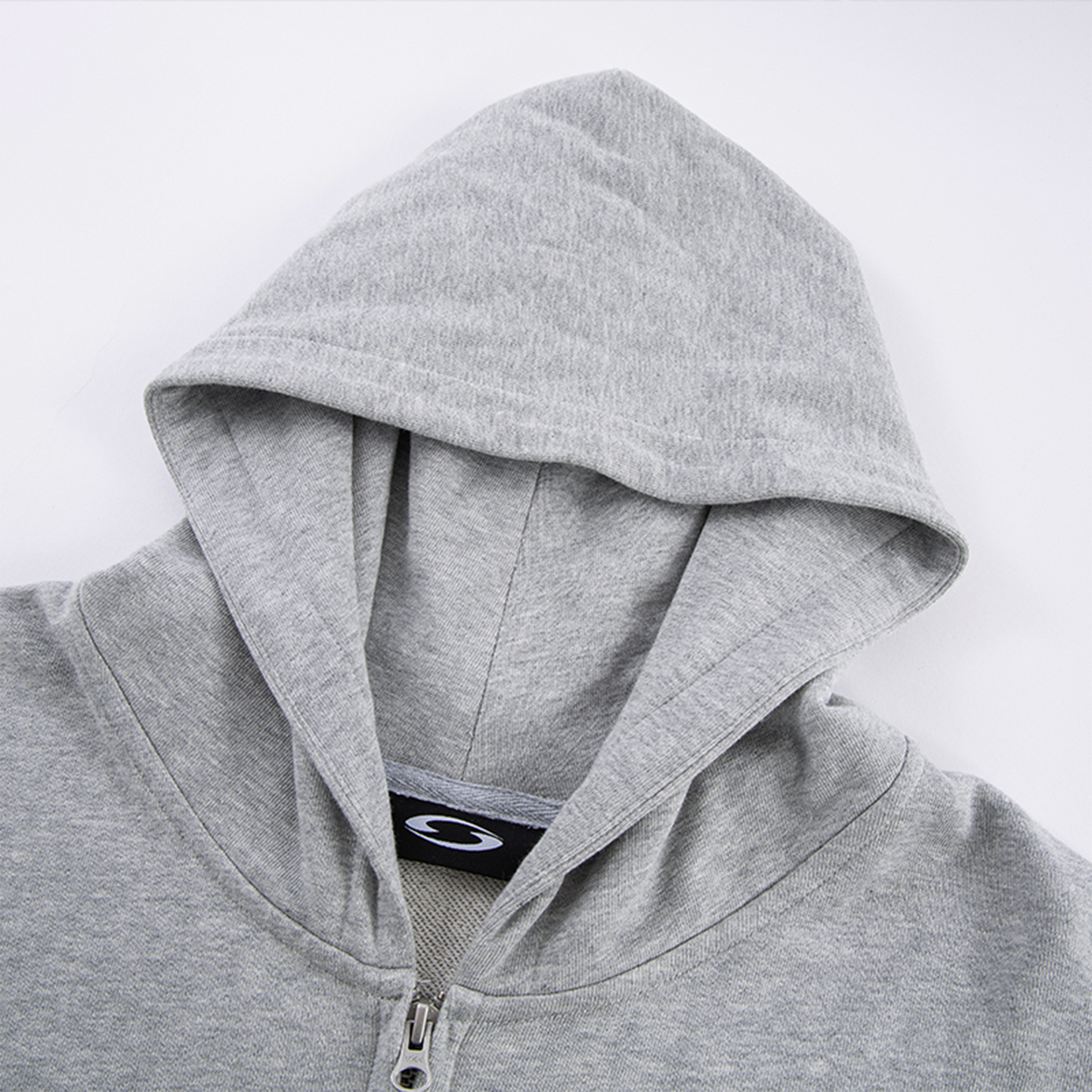 Crest Emblem Patch Zip-Up Hoodie