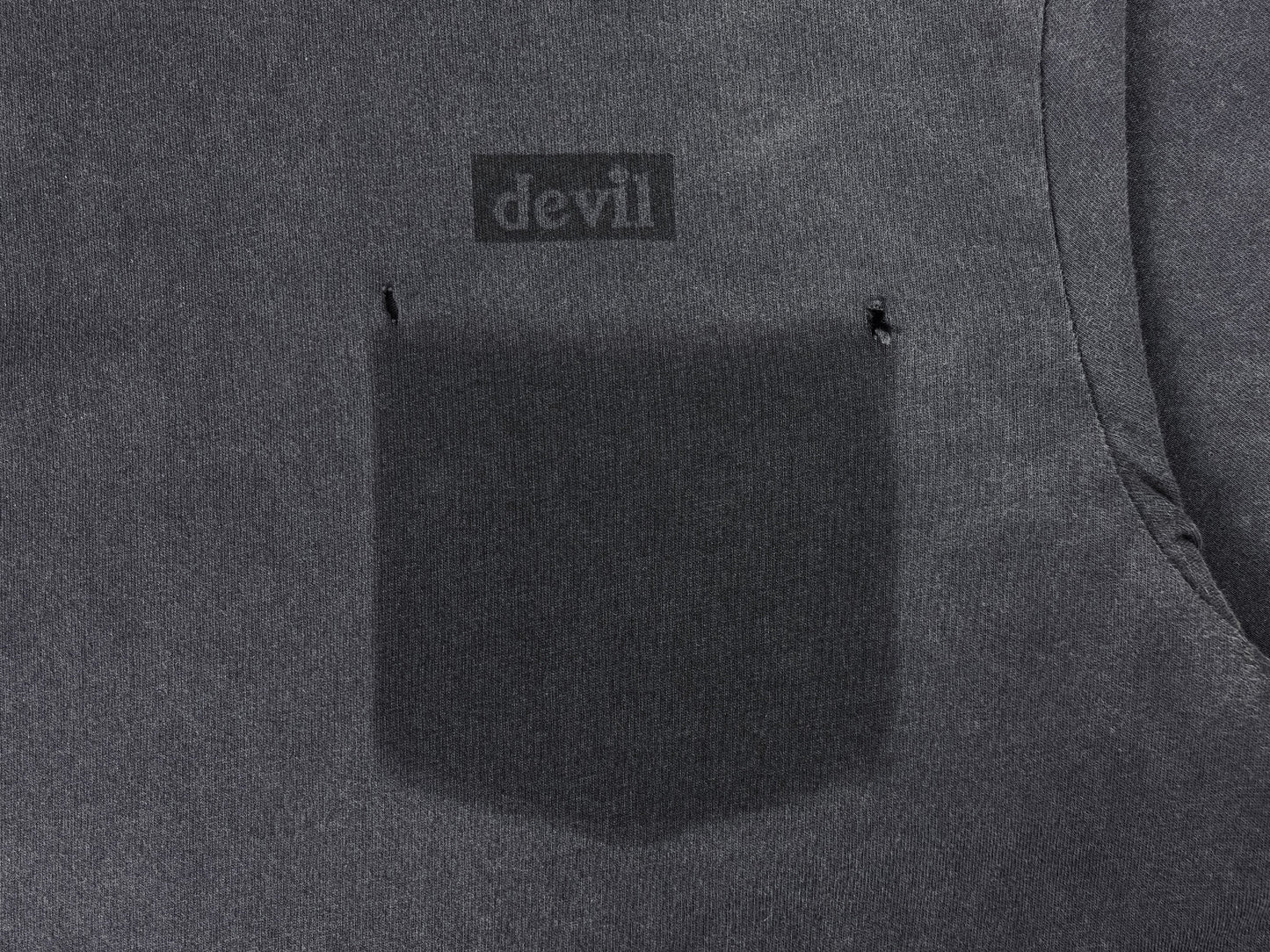 Devil Distressed Long-Sleeve Tee