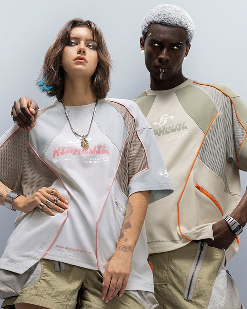 Cyberpunk Grid Dreamweave Quick-Dry T-Shirt